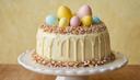 Великденски кекс с глазура от бял шоколад