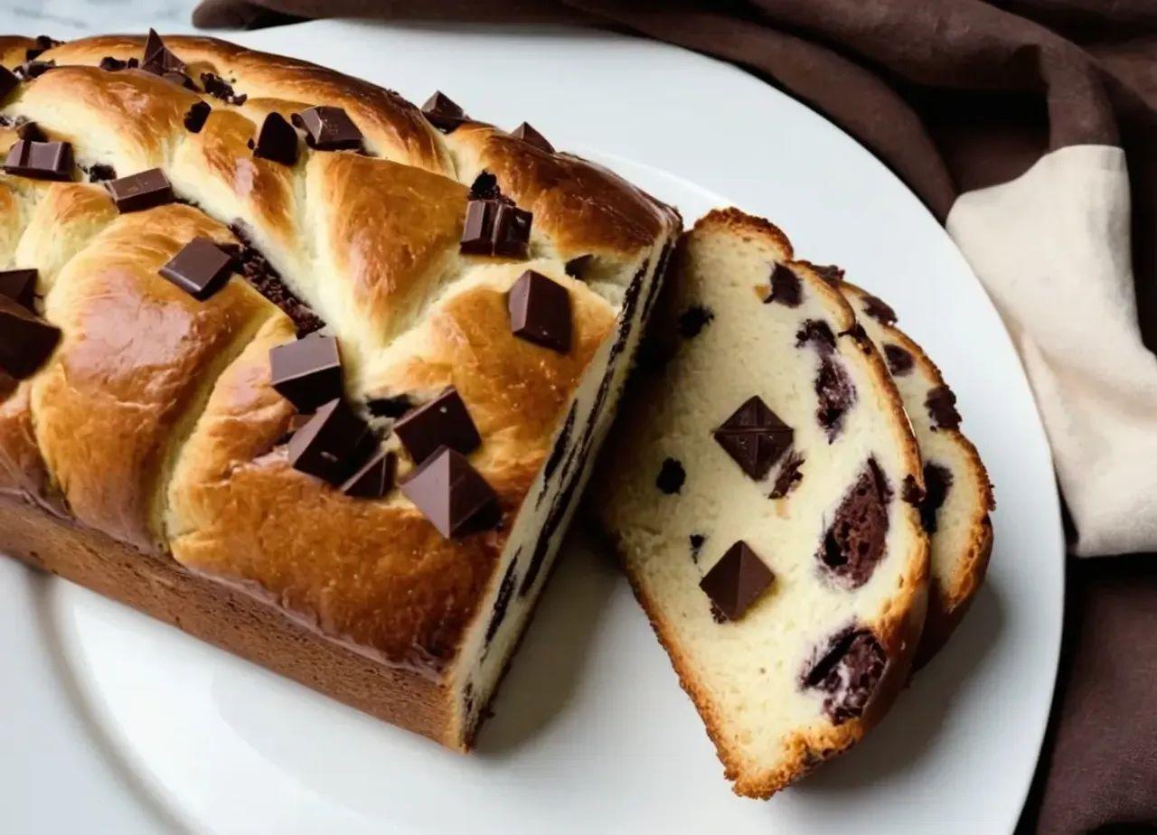 Мраморен козунак с черен шоколад